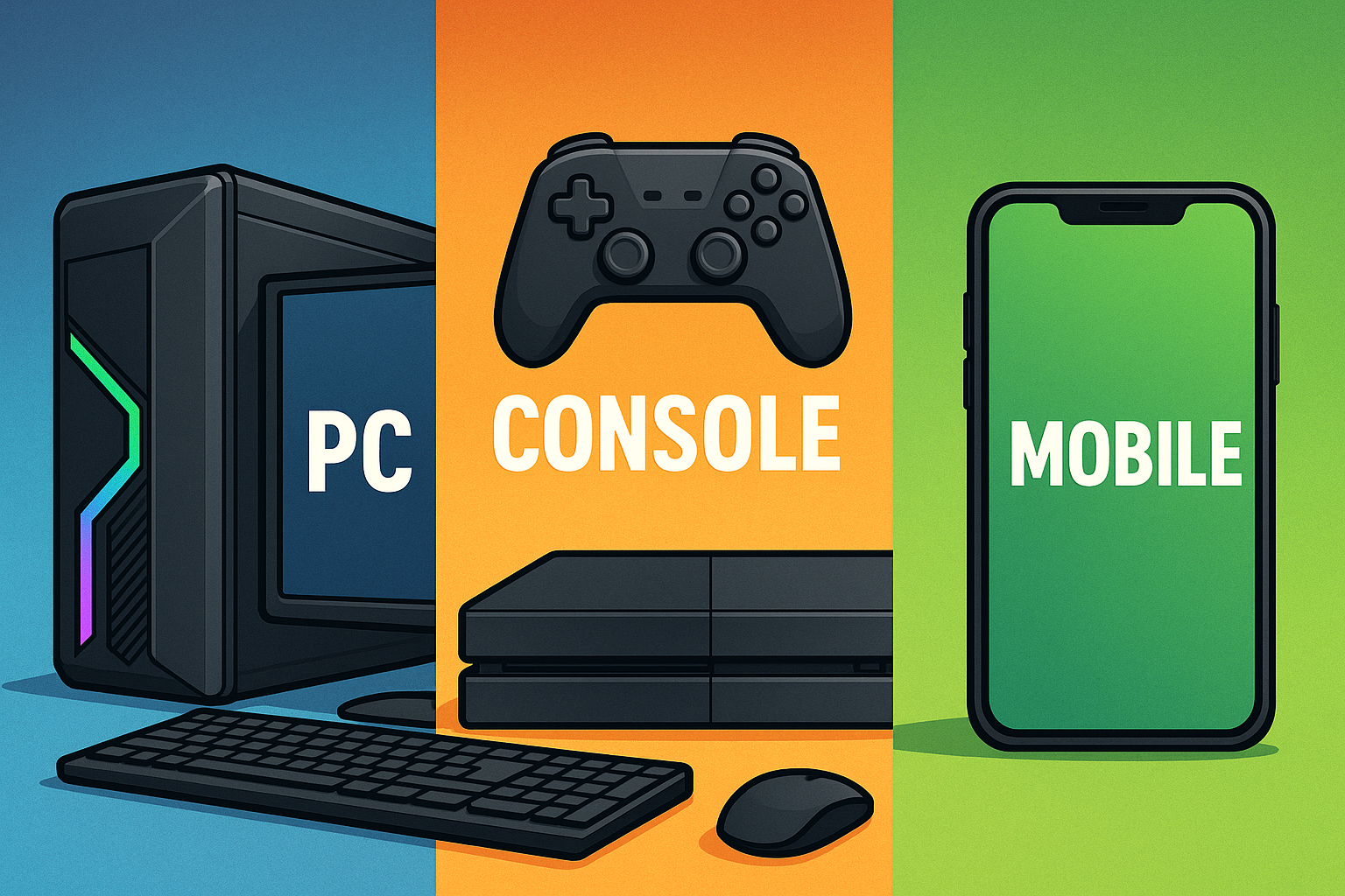 PC vs. Console vs. Mobile Gaming